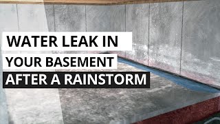 Water Leak in Basement After Rain Animation [upl. by Pelpel]