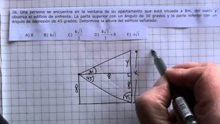 Ángulos de Elevación y de Depresión 04 [upl. by Dupuy898]