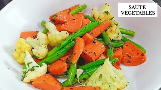 How to Make Sauteed Vegetables  Yummy  Healthy Sauteed Vegetables [upl. by Putnem]