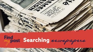 Finding Ancestors in Newspapers  How To  Findmypast [upl. by Gildus]