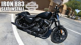 Le Pera Daytona Sport Seat Install  Harley Davidson Iron 883 [upl. by Syl]