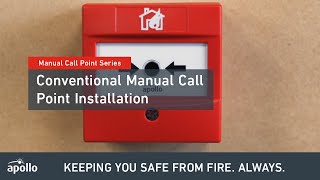 Manual Call Point  How to install a Conventional Manual Call Point [upl. by Deehan]