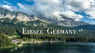 Germany Bavaria Lake Eibsee 4k [upl. by Asin430]