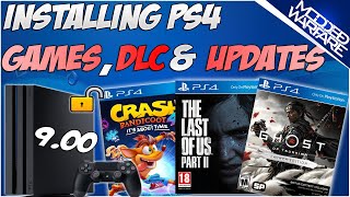 EP 4 How to Install PS4 Games DLC amp Updates 900 or Lower [upl. by Nameloc]