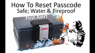 How To Reset and Change The Passcode For The First Alert 2603DF Waterproof Fire Safe Chest [upl. by Howlend]