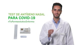 Cómo realizar correctamente un test de antígeno nasal de autodiagnóstico para COVID 19 TFI [upl. by Aindrea]