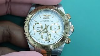 How To Replace The Battery a INVICTA Chronograph Watch  SolimBD [upl. by Kwan]