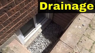 How To Add Drainage To A Window WellPreventing Leaks [upl. by Ecirtael]