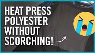 How To Heat Press On Polyester  Transfer Printing Tips amp Tricks [upl. by Salas223]