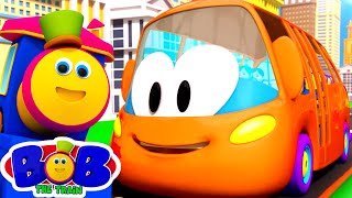 Wheels On The Bus  School Bus Song  Nursery Rhymes amp Kids Songs by Bob The Train [upl. by Yecak926]