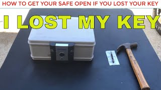 HOW TO OPEN YOUR SAFE IF YOU LOSE THE KEY [upl. by Eissirk274]