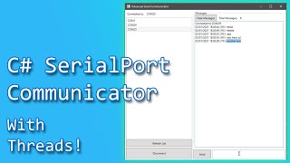 C WPF MVVM  SerialPorts and using multithreading to sendreceive data [upl. by Crosley]