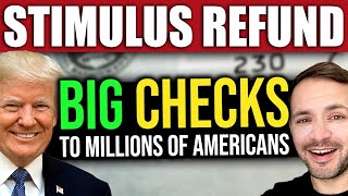 Trump’s Stimulus Refund Checks for Millions of Americans [upl. by Nodnarbal102]