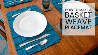 How to Make Woven Placemats  DIY Dinner Table Décor  Everyday Table Setting [upl. by Shalna]