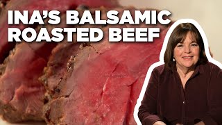 Ina Gartens Balsamic Roasted Beef  Barefoot Contessa  Food Network [upl. by Artemis]