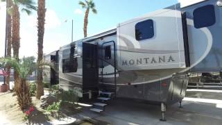 Front Kitchen Fifthwheel Walkthrough Montana 3820FK [upl. by Cally]