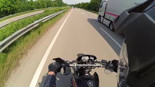 Yamaha XT 600 Topspeed  Autobahn  HQ Sound [upl. by Greggs510]