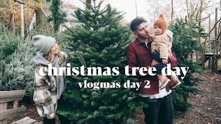 Christmas Tree Day  Vlogmas Day 2 [upl. by Cyrie]