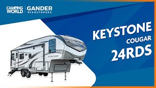 2021 Keystone Cougar 24RDS  5th Wheel  RV Review Camping World [upl. by Erialcyram]