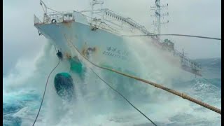 Largest Ships Sinking In Horrible Storm [upl. by Norrv]