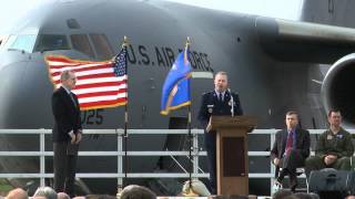 The US Air Forces First C17 Globemaster III T1 Arrives at musem [upl. by Kablesh217]