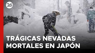 TRÁGICAS NEVADAS MORTALES EN JAPÓN [upl. by Adeuga927]