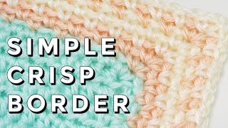 Easy Crochet Blanket Border Moss Stitch Border [upl. by Ecinahs]