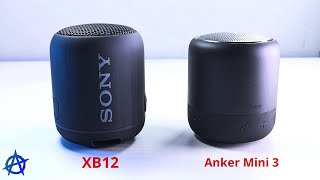 Sony SRS XB12 VS Anker Soundcore Mini 3  Audio Test [upl. by Macrae]