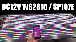 Addressable WS2815 LED Strips Work with SP107E How to Build a LED Music Screen [upl. by Alyhc284]