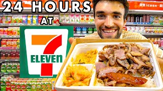 LIVING on 7ELEVEN FOODS in TAIWAN for 24 HOURS [upl. by Sellma63]