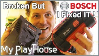 Fixing Broken Bosch 36V Liion Battery Pack  776 [upl. by Hepsiba]