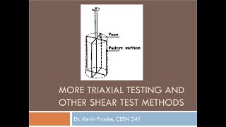 CEEN 341  Lecture 21  Methods to Measure Undrained Shear Strength [upl. by Eisac126]