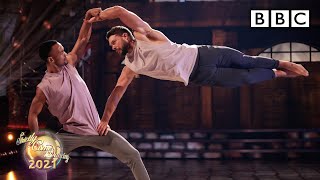 John Whaite and Johannes Radebe dance Couples Choice to Hometown Glory by Adele ✨ BBC Strictly 2021 [upl. by Nylde]