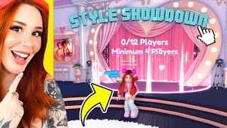 Playing STYLE SHOWDOWN in Dress To Impress on Roblox Roblox DTI [upl. by Lalaj]