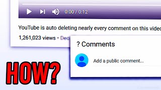 YouTube Keeps Deleting Comments On This Video Why [upl. by Irotal]