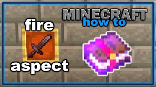 How to Get and Use Fire Aspect Enchantment in Minecraft  Easy Minecraft Tutorial [upl. by Amiel]