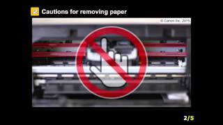 PIXMA MG3620 Removing a jammed paper from inside the printer [upl. by Carlin302]