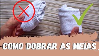 Meias Organizadas  Como dobrar as meias [upl. by Eissej]