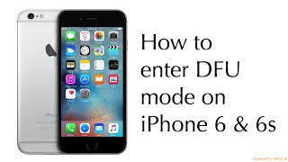 How to enter DFU mode on iPhone 6 amp 6s [upl. by Noivax299]