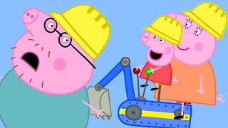 Peppa Pig Goes to Digger World Parents Day  Peppa Pig Official Family Kids Cartoon [upl. by Aivatnwahs]