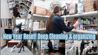 New Year House Reset Pantry Deep Clean amp Organize Fridge Laundry Bedroom Etc Starting Fresh [upl. by Noed]