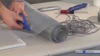 Howto Install Aluminum Window Screen [upl. by Scharff]