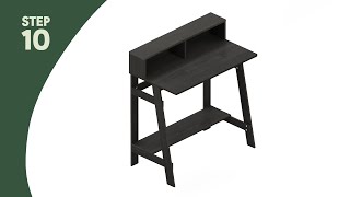 How to Assemble Furinno Multipurpose Desk 14054 [upl. by Etnuaed]