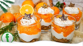 Schnelles Weihnachtsdessert mit Spekulatius Mandarinen und Sahnecreme [upl. by Nottirb]