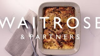 Panettone Bread amp Butter Pudding  Waitrose amp Partners [upl. by Lleraj]