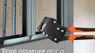 Pose placo ossature lay a frame for plasterboard part 1 [upl. by Allred21]