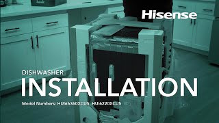 Hisense Dishwasher  Installation [upl. by Llehcam986]