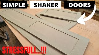 MDF shaker doors  how to make shaker doors [upl. by Nnek972]