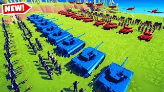 World War II Mod In TABS UNITED STATES vs GERMANY Totally Accurate Battle Simulator Gameplay [upl. by Annairda]