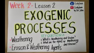 Lesson 5  Exogenic Processes [upl. by Lednahc49]